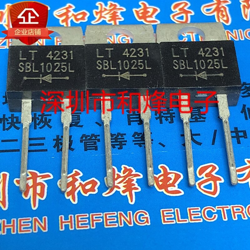 20pcs   SBL1025L TO-220-2 25V 10A